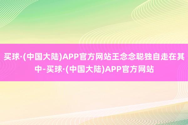 买球·(中国大陆)APP官方网站王念念聪独自走在其中-买球·(中国大陆)APP官方网站